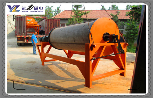 永磁筒式磁選機(jī)，湖北CTB-718永磁筒式磁選機(jī)優(yōu)缺點(diǎn)_磁鐵如何分布_湖北CTB-718永磁筒式磁選機(jī)優(yōu)缺點(diǎn)不吸鐵如何處理