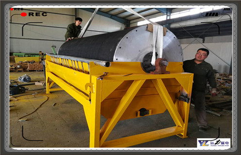 永磁筒式磁選機(jī)，上海CTS-1530永磁筒式磁選機(jī)的參數(shù)_磁鐵如何分布_上海CTS-1530永磁筒式磁選機(jī)的參數(shù)不吸鐵如何處理